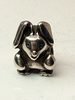 Retired Pandora Bunny Rabbit Charm 925 ALE Sterling Silver 790389